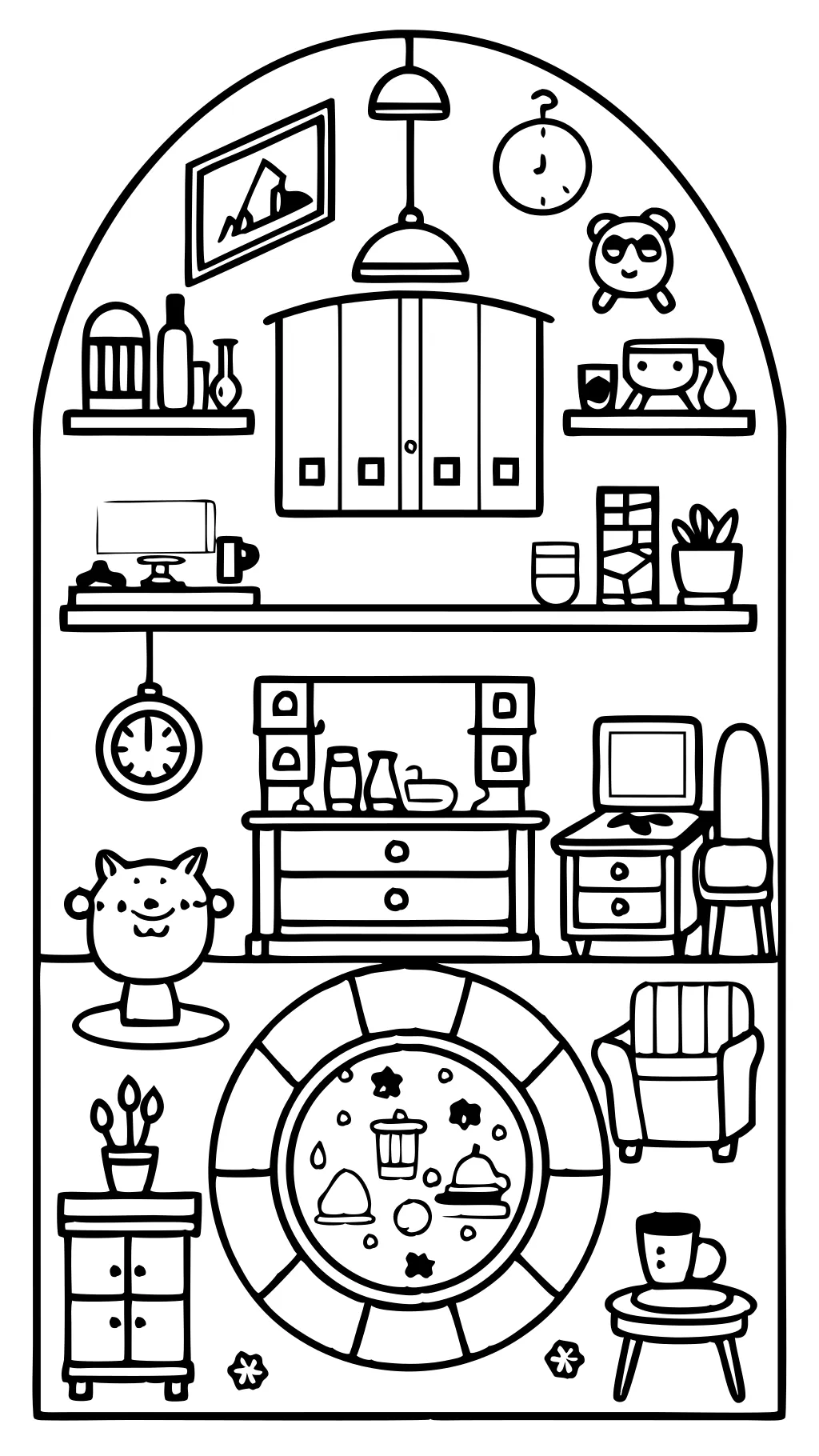 room coloring pages